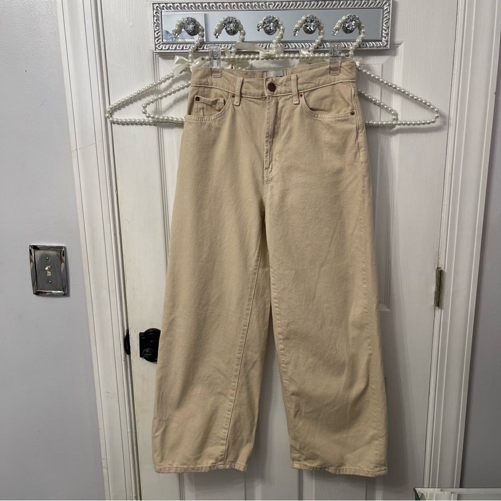 Urban Outfitters Tan BDG High Waisted Wide Leg Pants